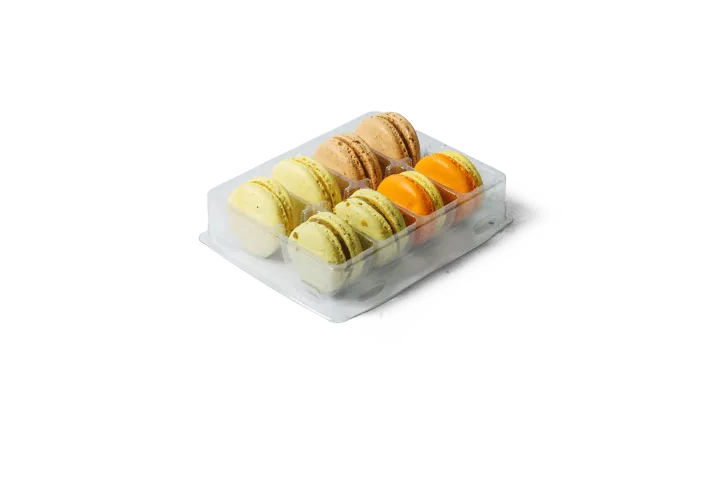 16 8pk Macaroons Retail Mango, Pistachio, Hazelnut, Lemon *128 pcs*